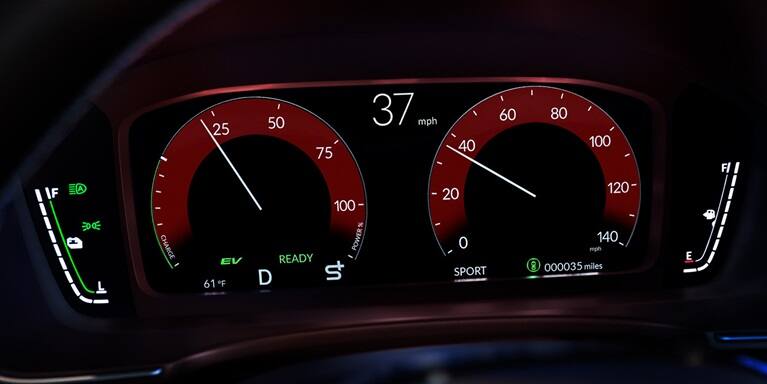 2027 Honda Civic Sedan Sport Touring Hybrid digital instrument cluster display (Compact Sedan)